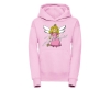 Zahnfee Logo Kinder Kapuzenpullover rosa
