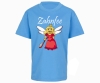Zahnfee Logo Zahnbürste Kinder T-Shirt hellblau