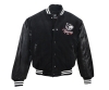 Baseball Jacke echt Leder TY Schriftzug Logo schwarz