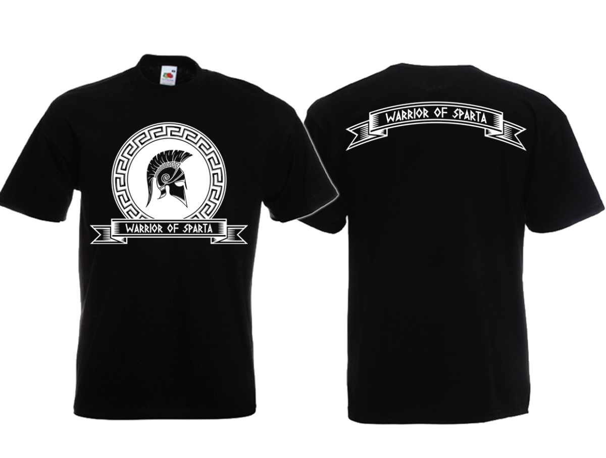 Warrior of Sparta - Männer T-Shirt - schwarz