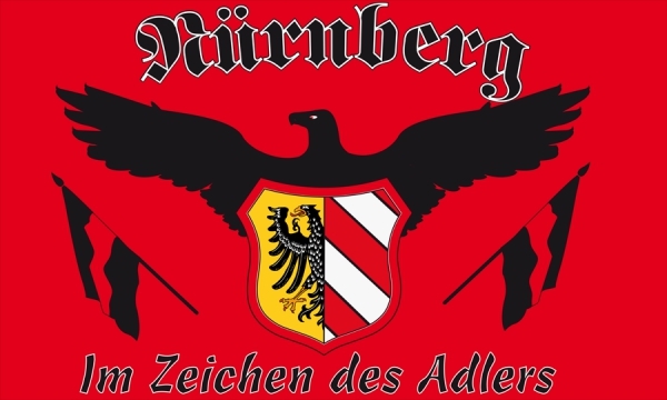 Nürnberg im Zeichen des Adlers Fahne 90 x 150 cm