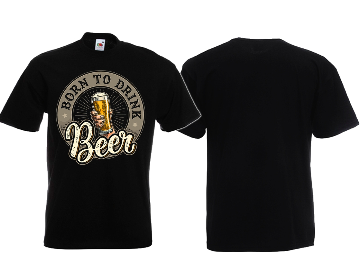 Frauen T-Shirt - Born to Drink Beer
