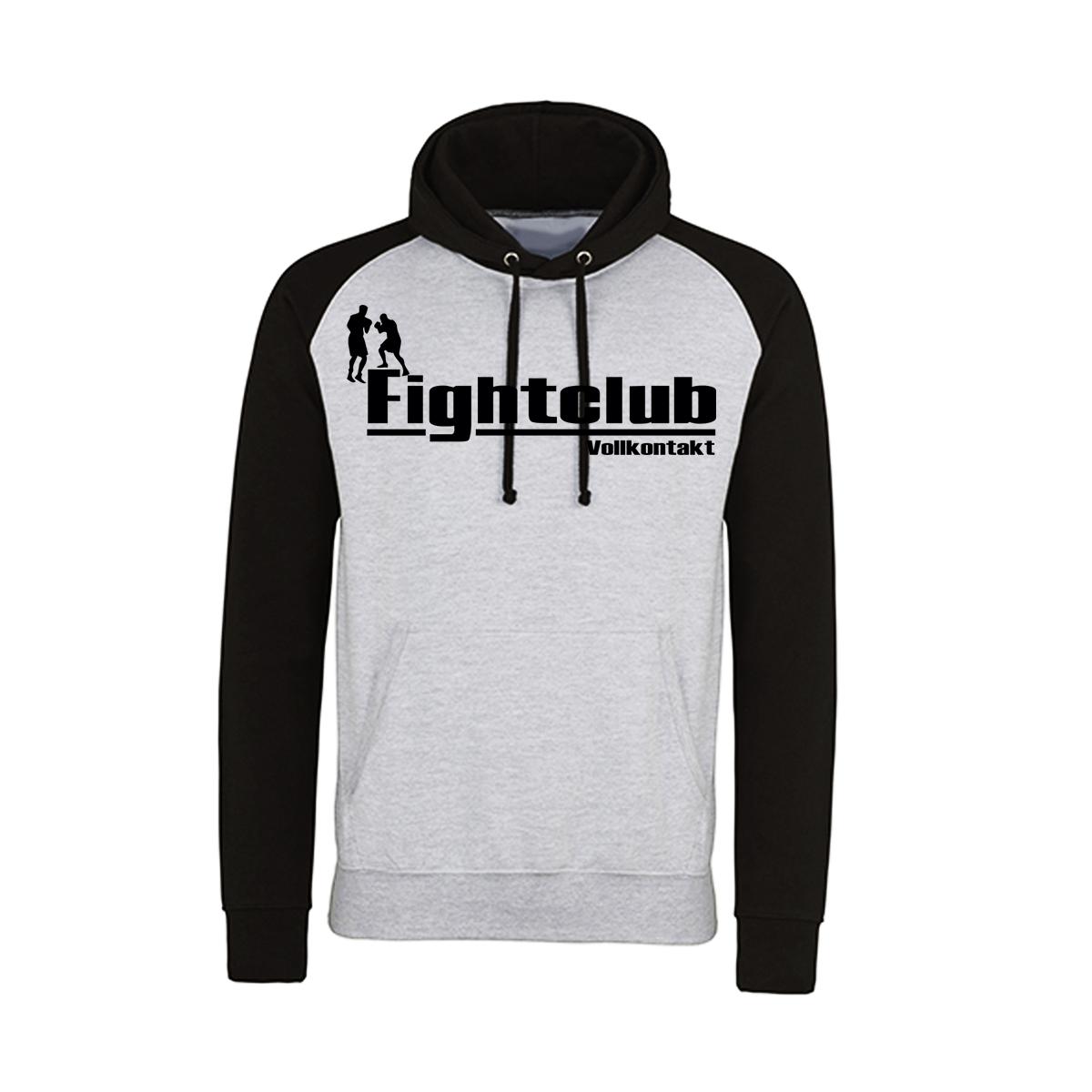 Fight Club - Vollkontakt - Männer Kapuzenpullover - 2tone - schwarz/grau