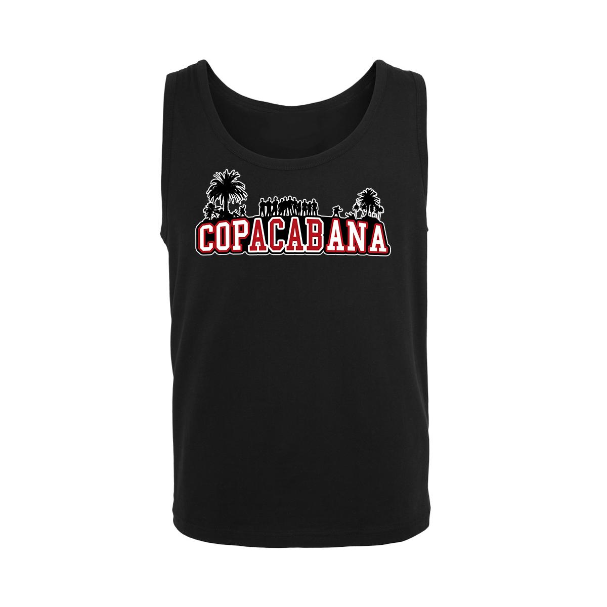 Copacabana - Druck rot-weiß - Männer Muskelshirt - schwarz