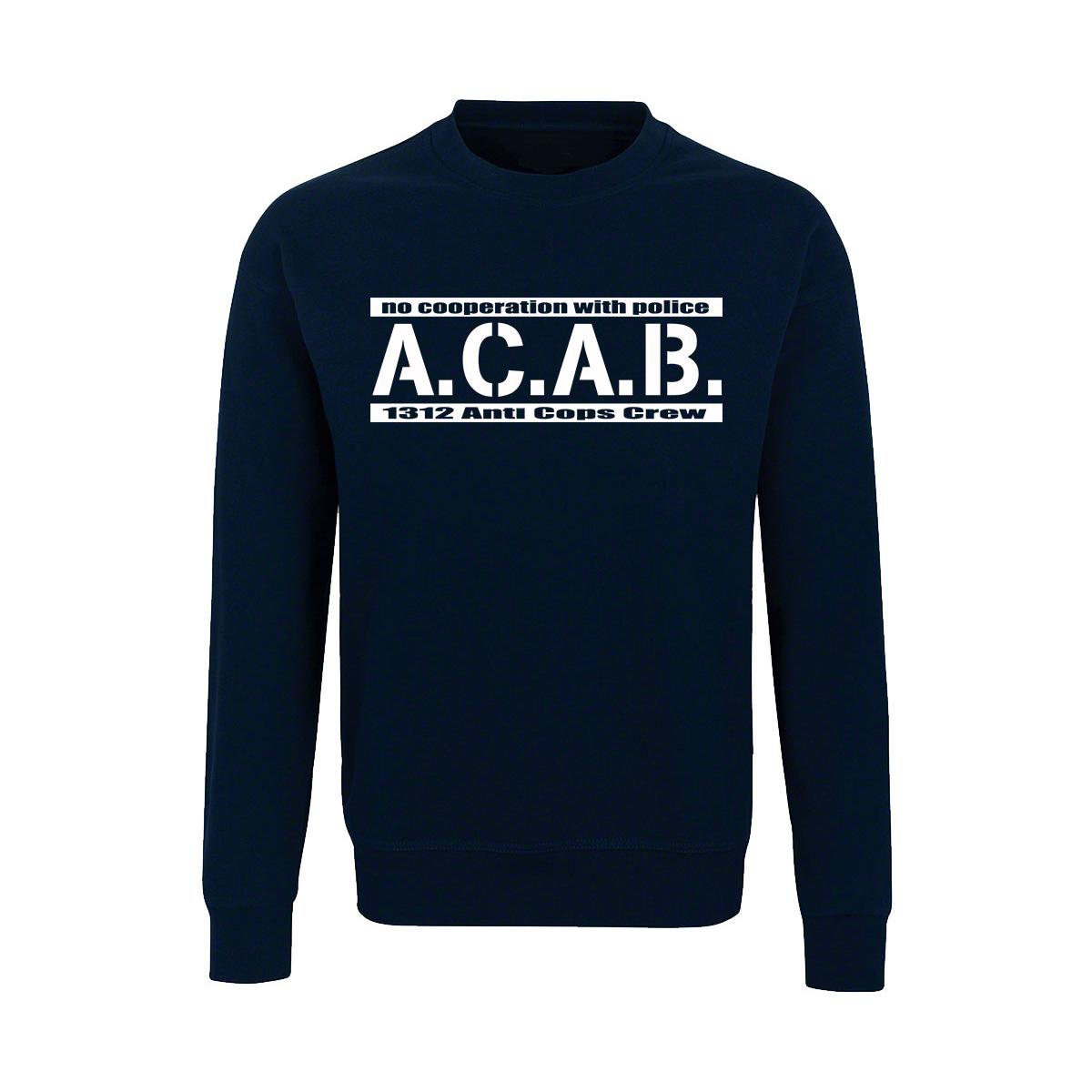 ACAB - No cooperation with Police - Männer Pullover - navy
