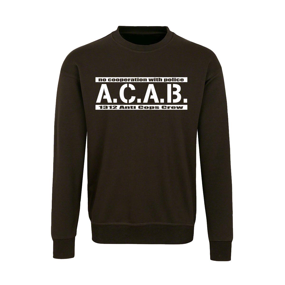 ACAB - No cooperation with Police - Männer Pullover - braun