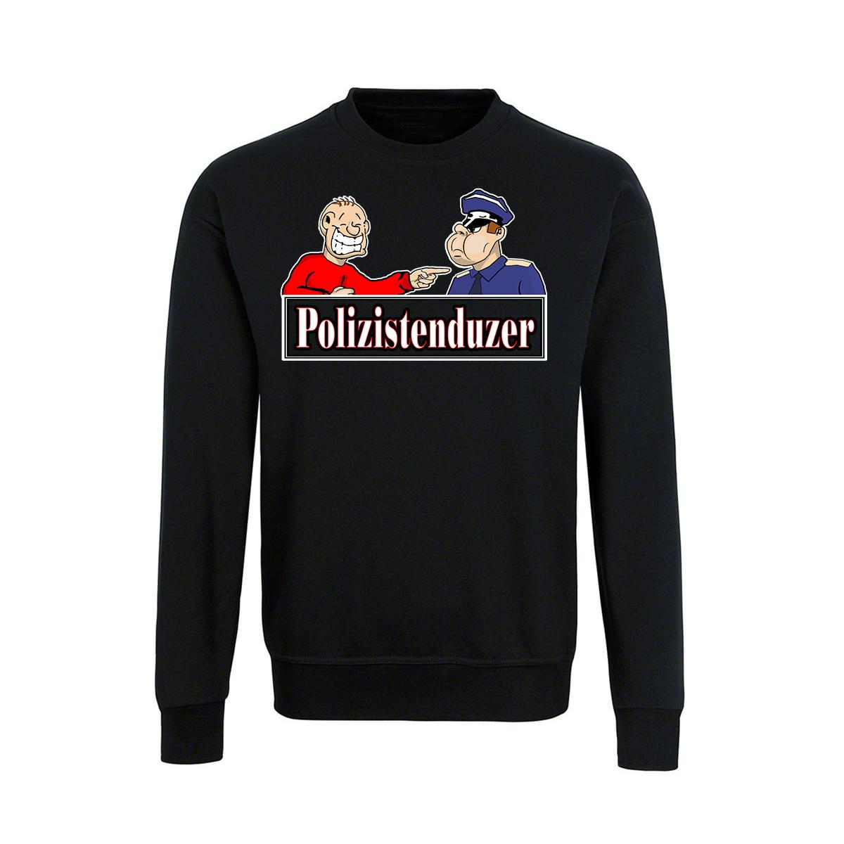 Polizistenduzer - -Männer Pullover - schwarz