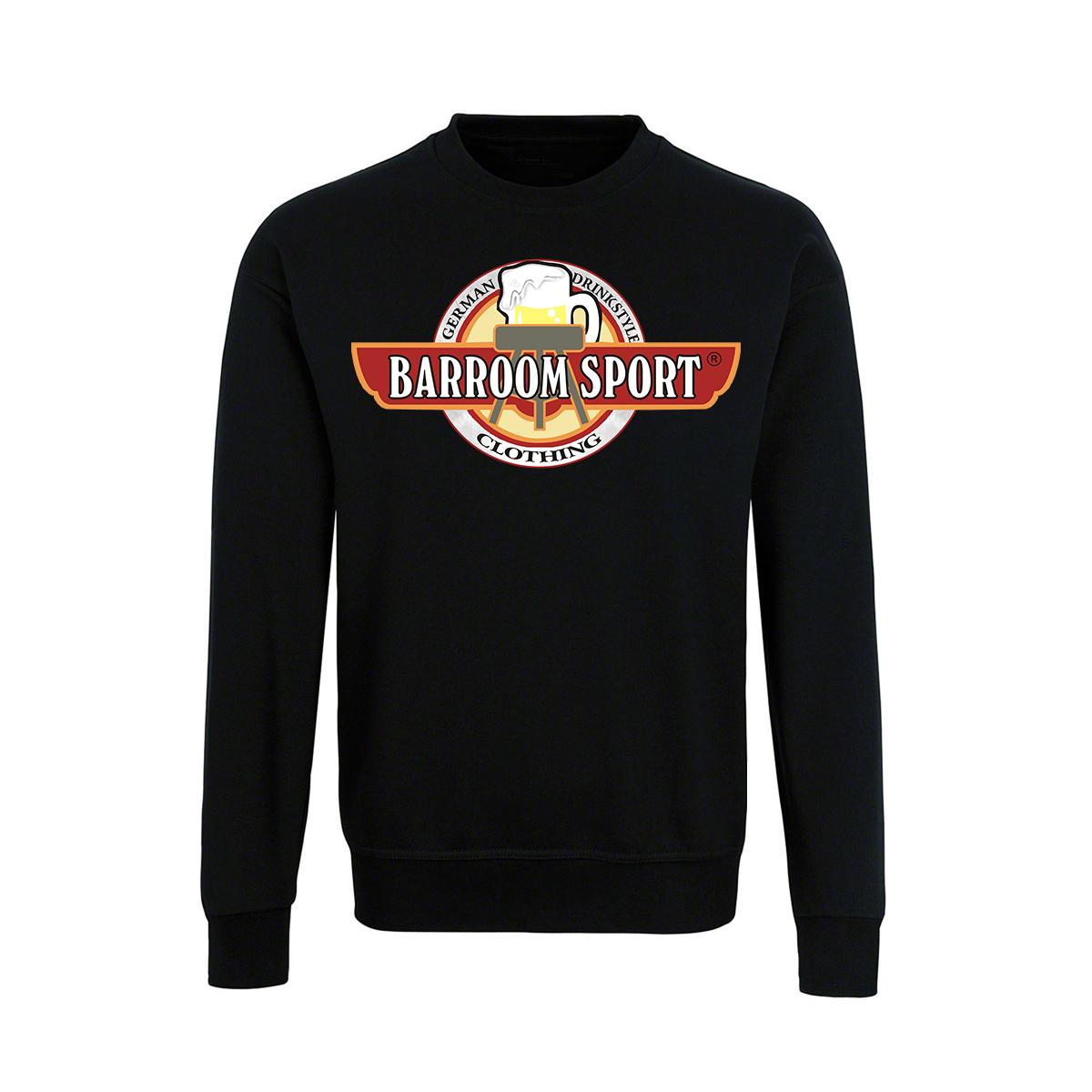Barroom Sport - Männer Pullover - Drinkstyle Clothing Logo - schwarz