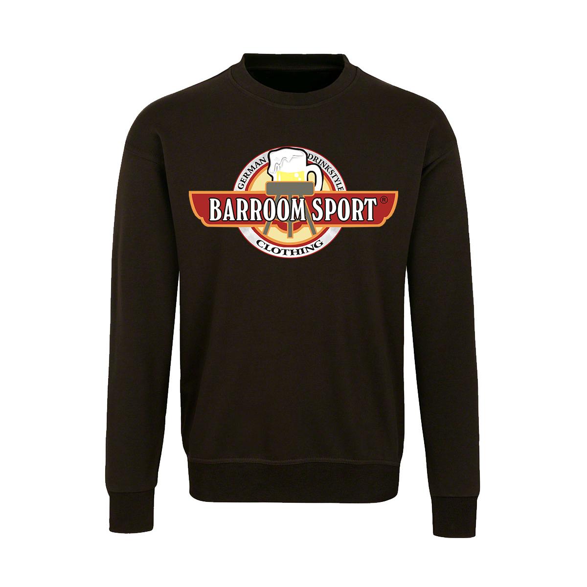 Barroom Sport - Männer Pullover - Drinkstyle Clothing Logo - braun