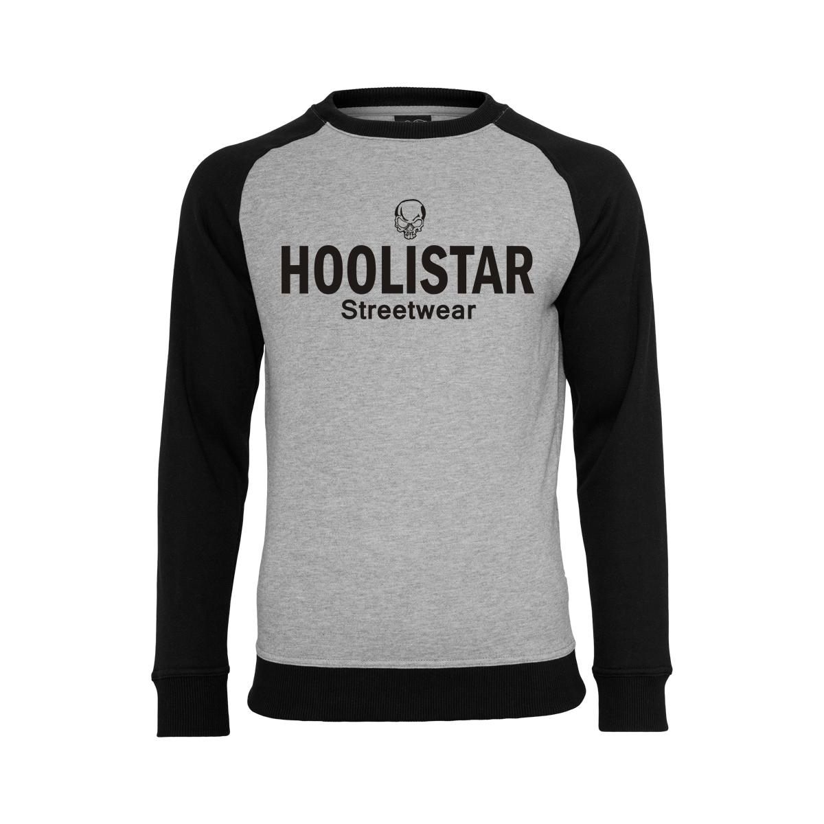 Hoolistar Streetwear - Männer Pullover - grau-schwarz