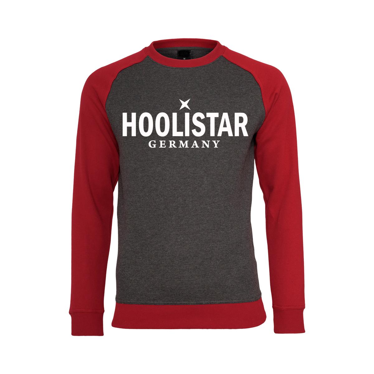 X Hoolistar - Männer Pullover - grau-rot