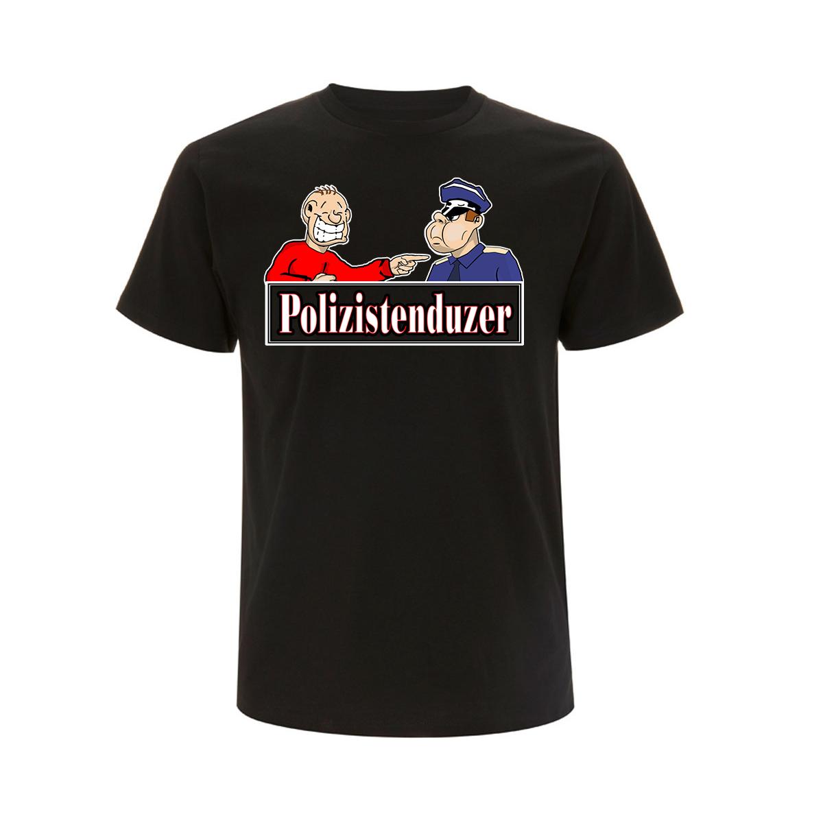 Polizistenduzer - Männer T-Shirt - schwarz