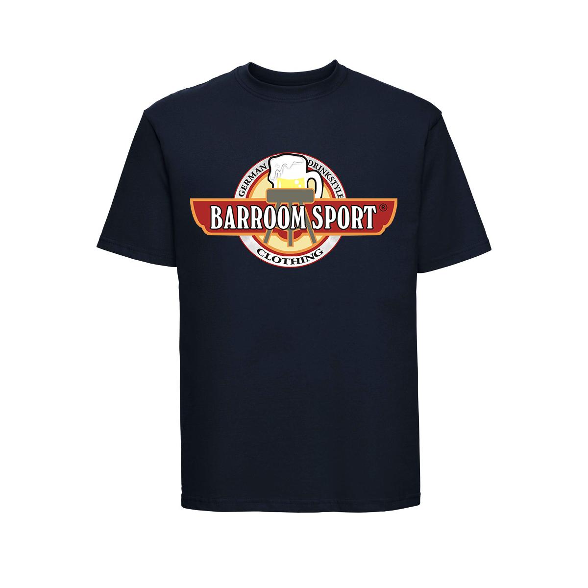 Barroom Sport Drinkstyle Clothing Logo - Männer T-Shirt - navy