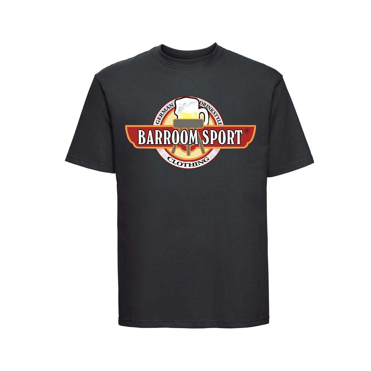 Barroom Sport Drinkstyle Clothing Logo - Männer T-Shirt - grau