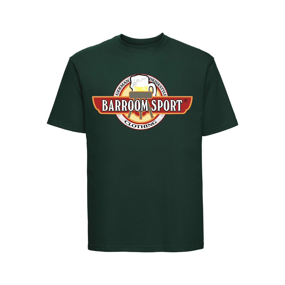 Barroom Sport Drinkstyle Clothing Logo - Männer T-Shirt - oliv