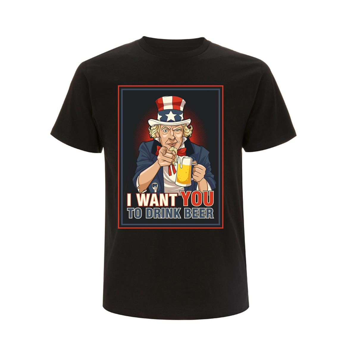 I want you to drink Beer - Barroom Sport - Männer T-Shirt - schwarz
