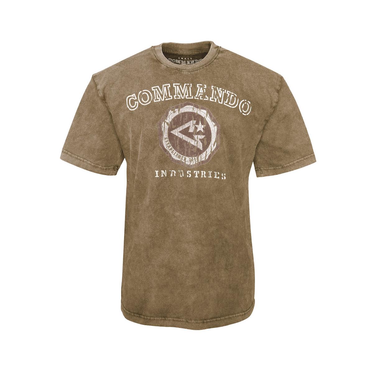 Commando - T-Shirt - Logo Vintage 2 - braun