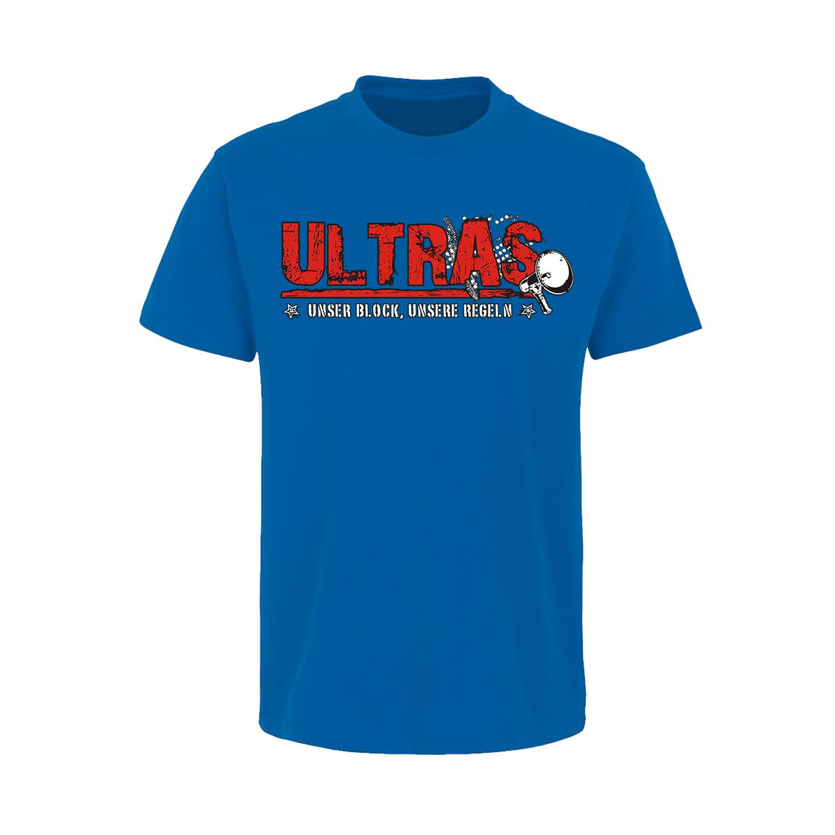 Ultras - Unser Block unsere Regeln - Männer T-Shirt - blau