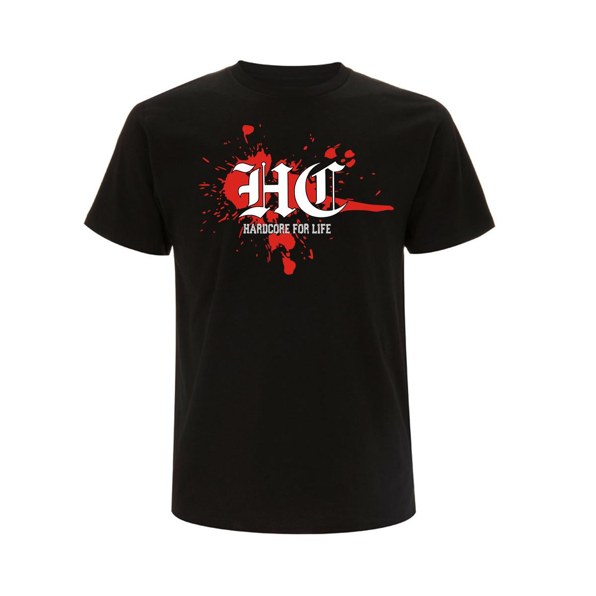 Hardcore for life Blood - Männer T-Shirt - schwarz