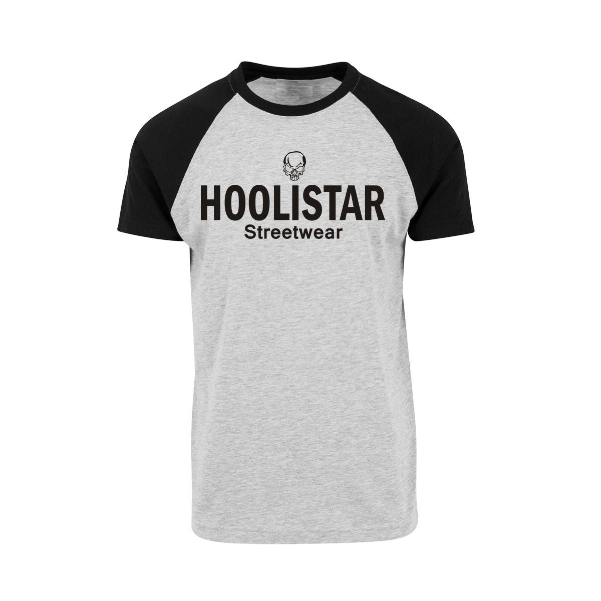Hoolistar Streetwear - Männer T-Shirt - schwarz/grau
