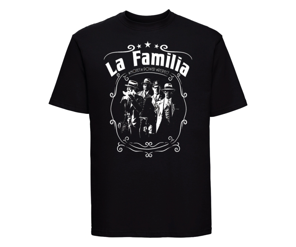 Herren T-Shirt La Familia Copacabana Worldwide Rap Ultras Biker