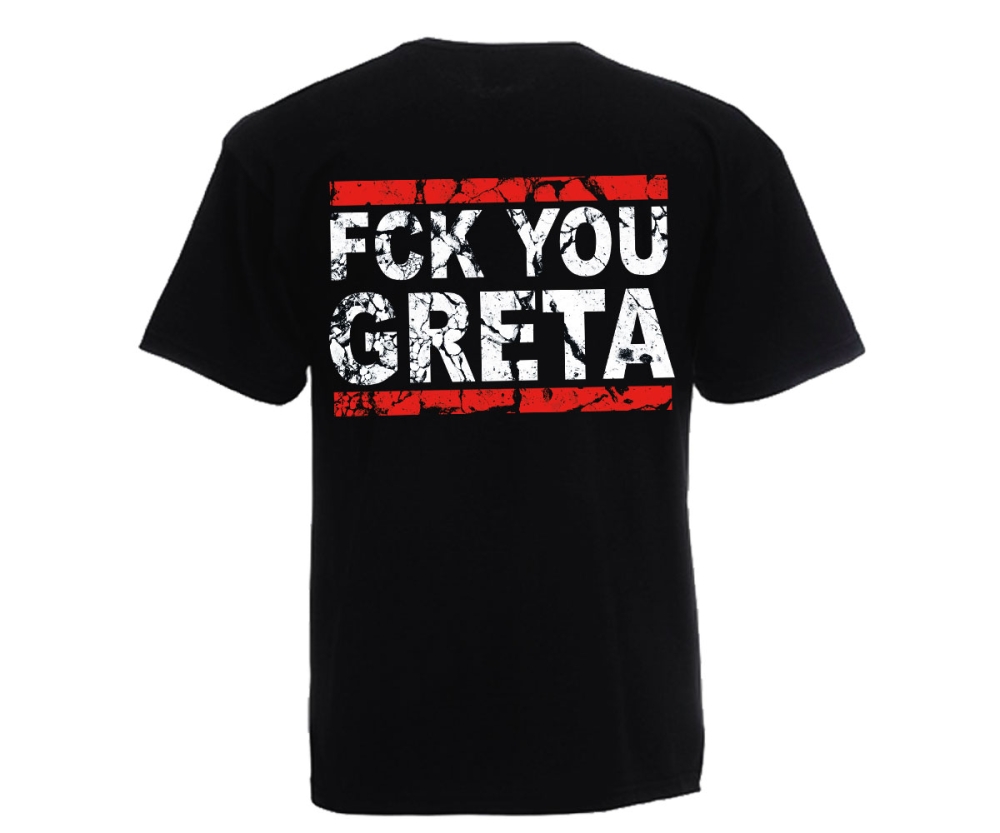 Fuck you Greta Logo - Männer T-Shirt