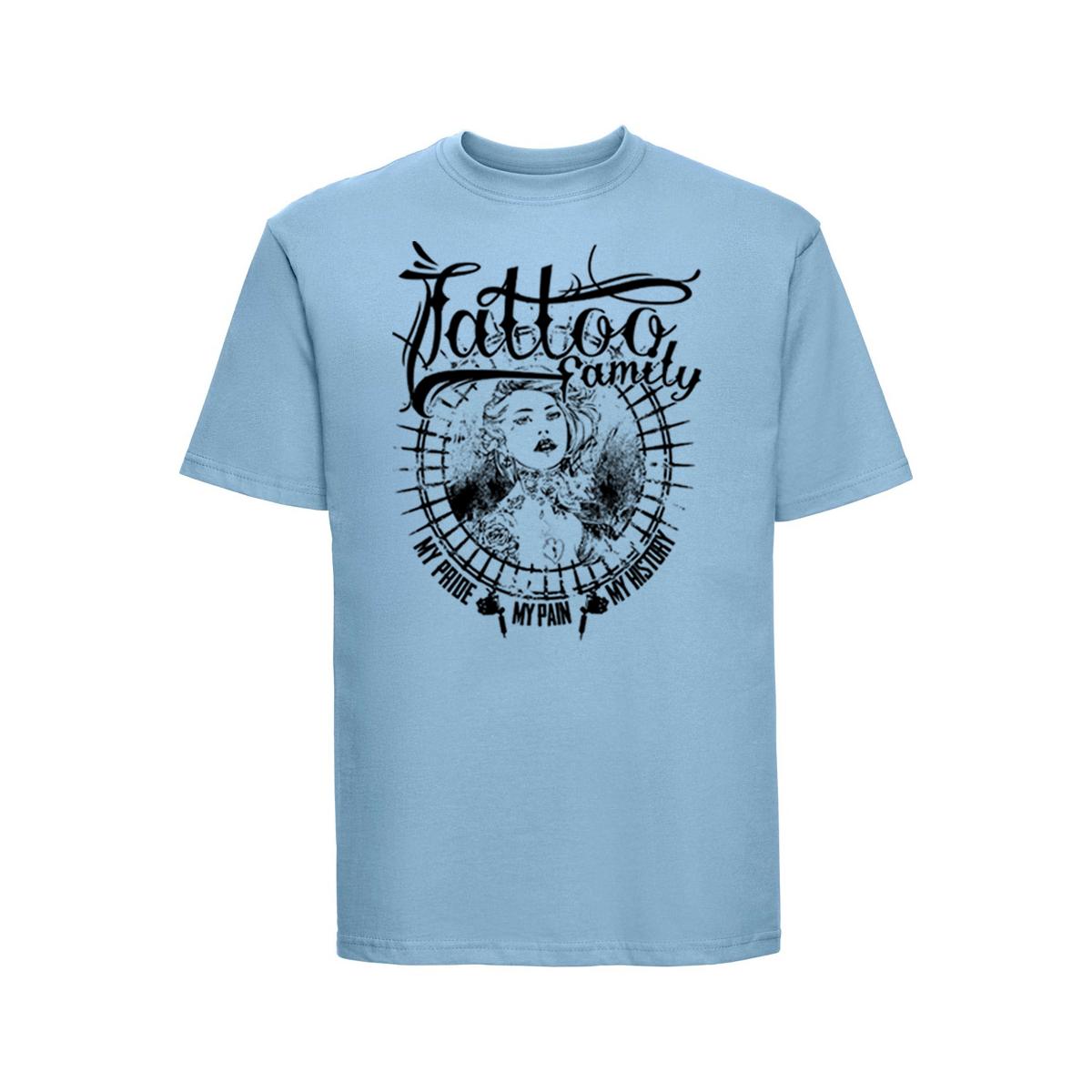Pride Pain History - Tattoo Family - Männer T-Shirt - hellblau