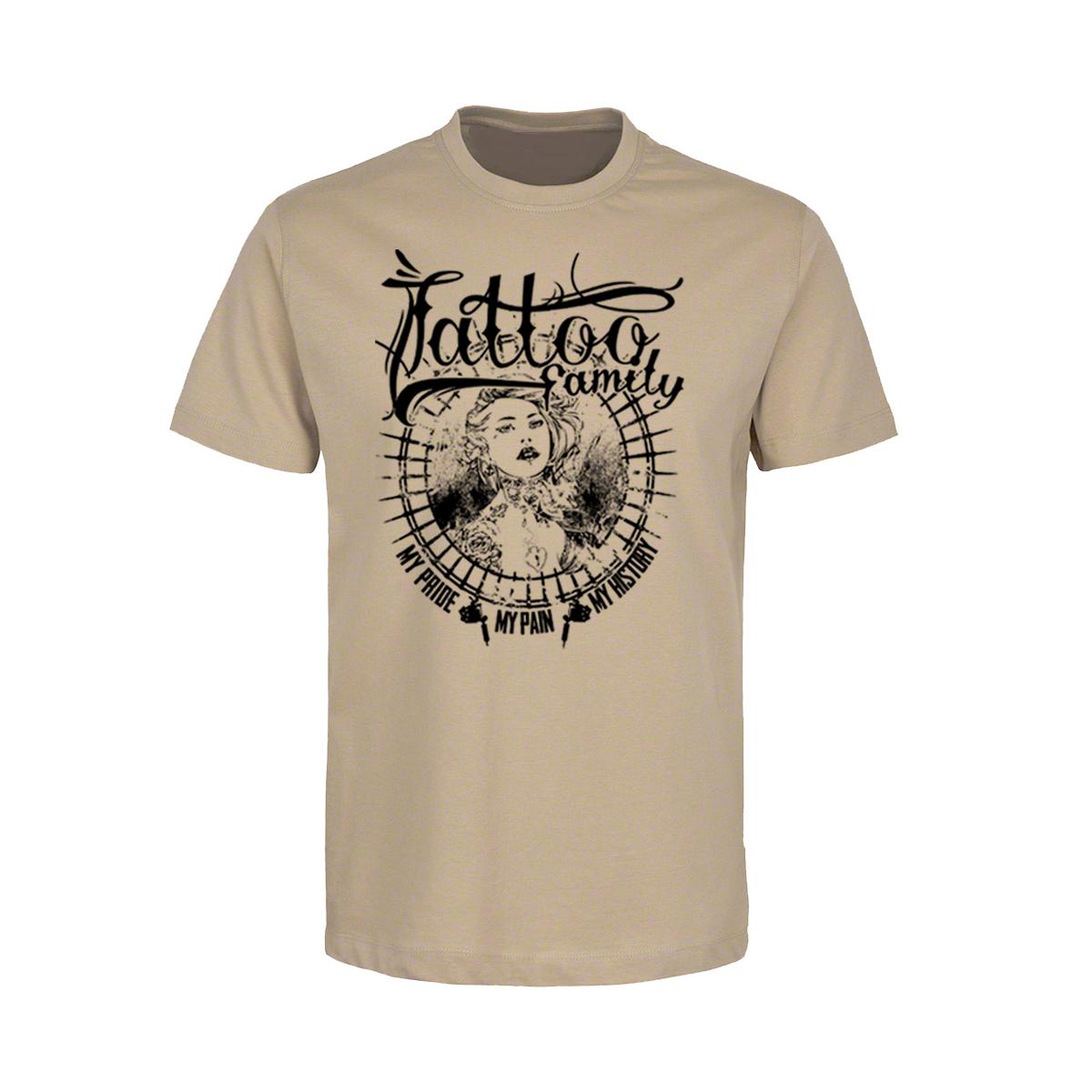 Pride Pain History - Tattoo Family - Männer T-Shirt - beige