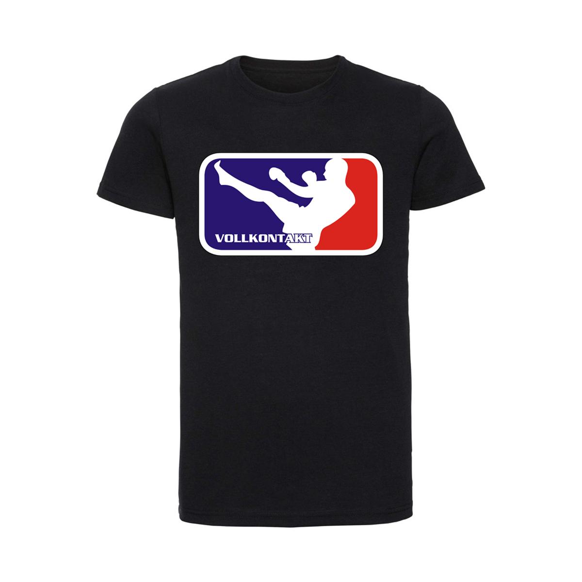 Full Contact League - Vollkontakt - Männer T-Shirt - schwarz