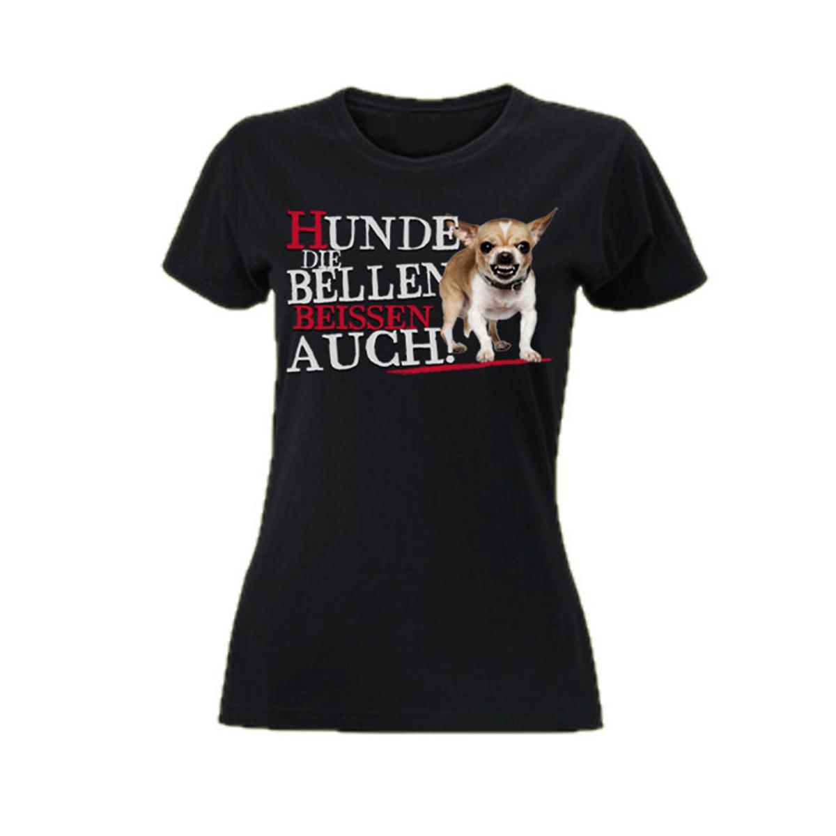 Hunde die bellen beissen auch - Frauen T-Shirt - schwarz