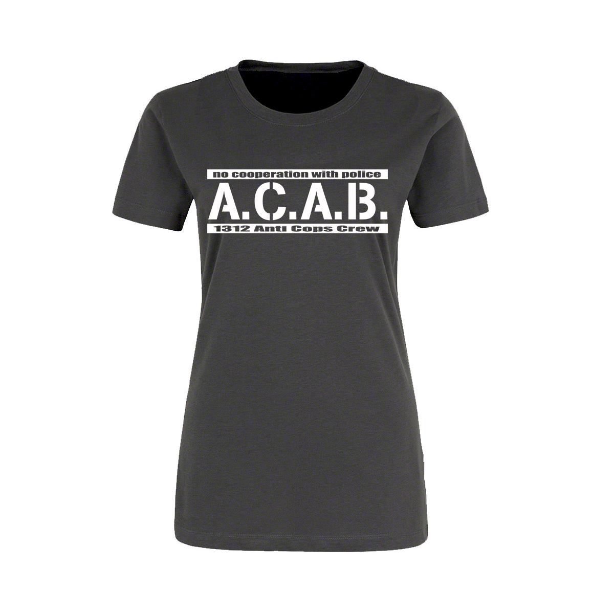 ACAB - No cooperation with Police - Frauen Shirt - grau