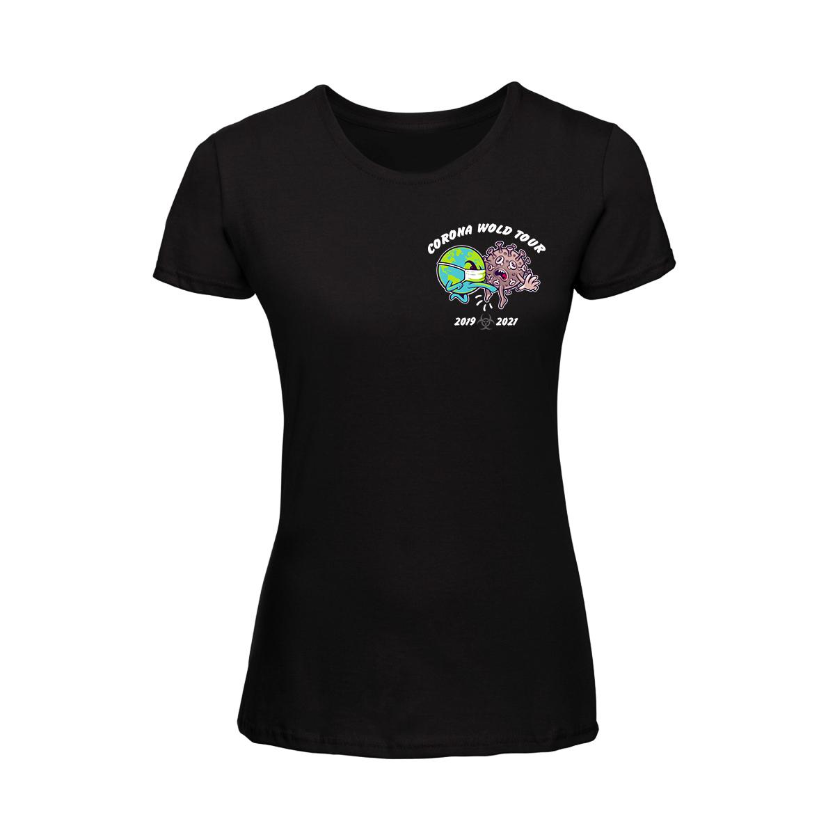 Corona World Tour - Frauen T-Shirt - schwarz