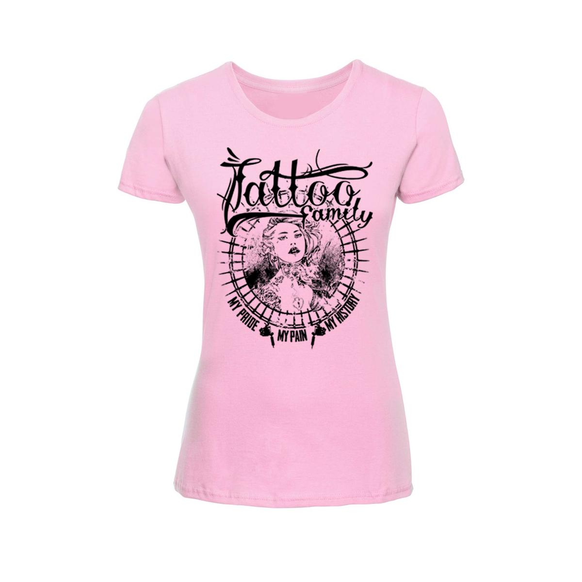 Tattoo Family - Pride Pain History - Frauen T-Shirt - rosa