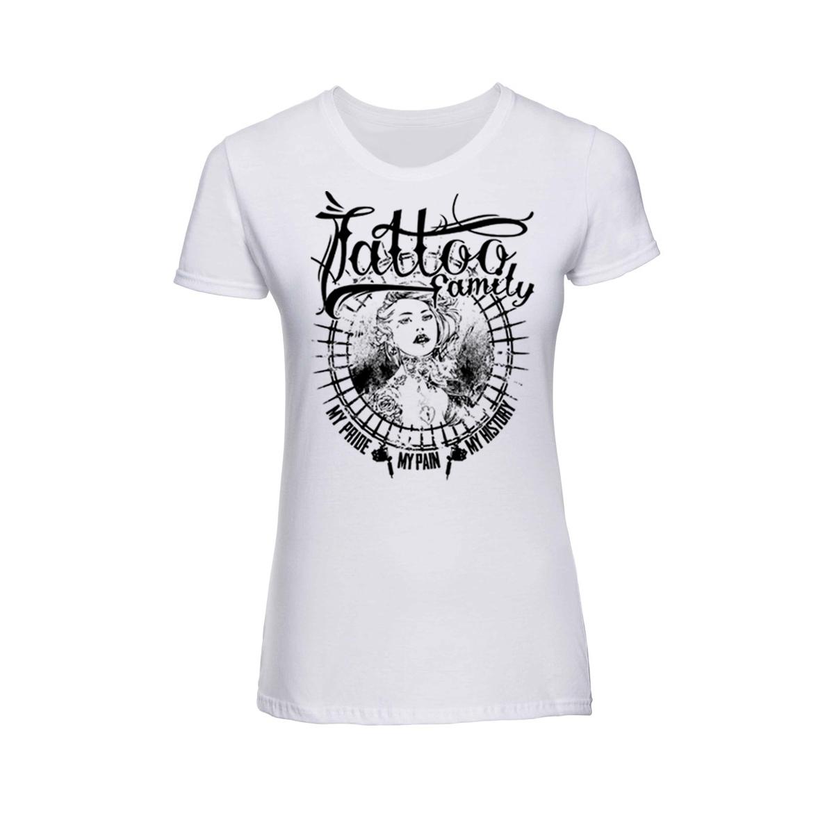 Tattoo Family - Pride Pain History - Frauen T-Shirt - weiß
