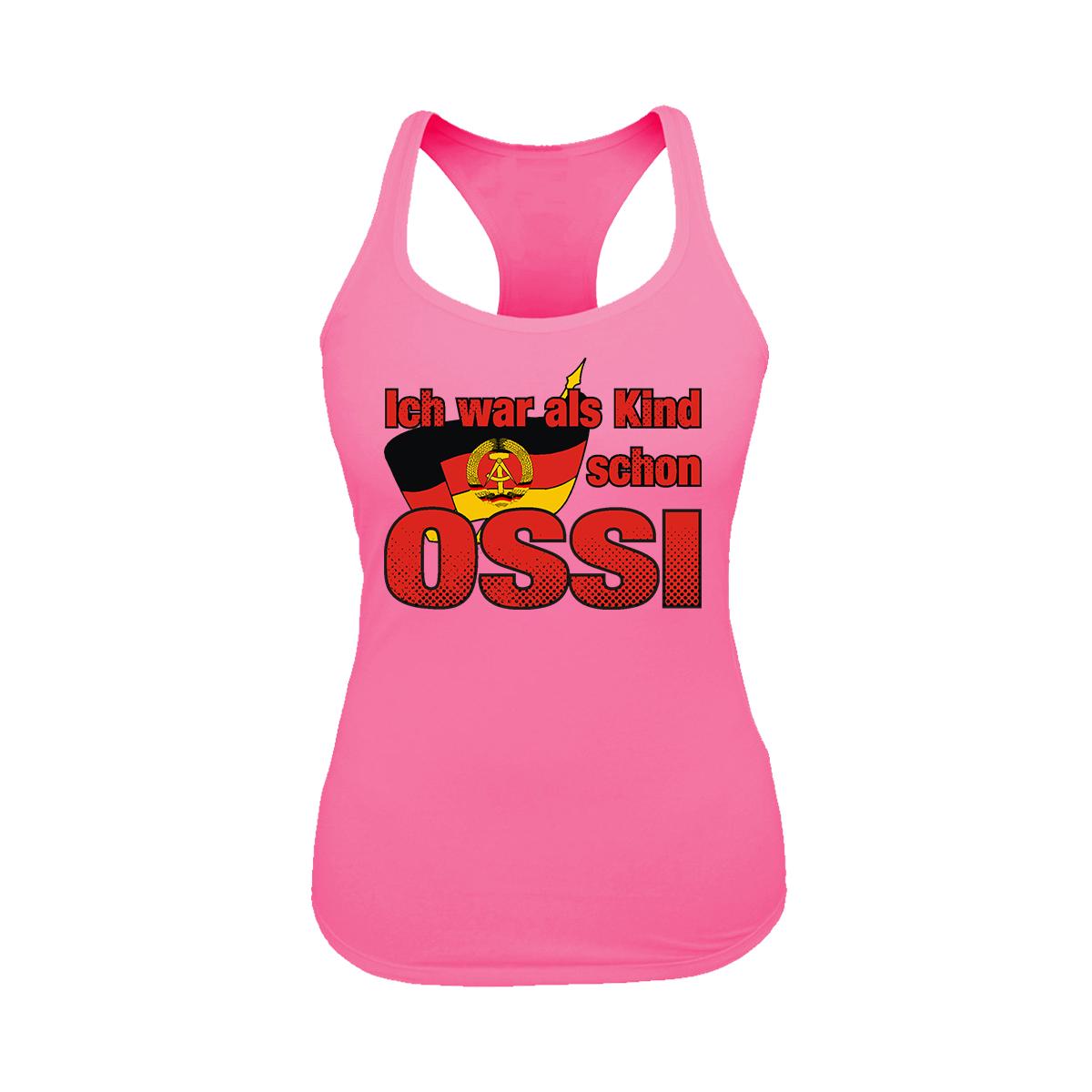 Ich war als Kind schon Ossi - Frauen Tank Top - rosa
