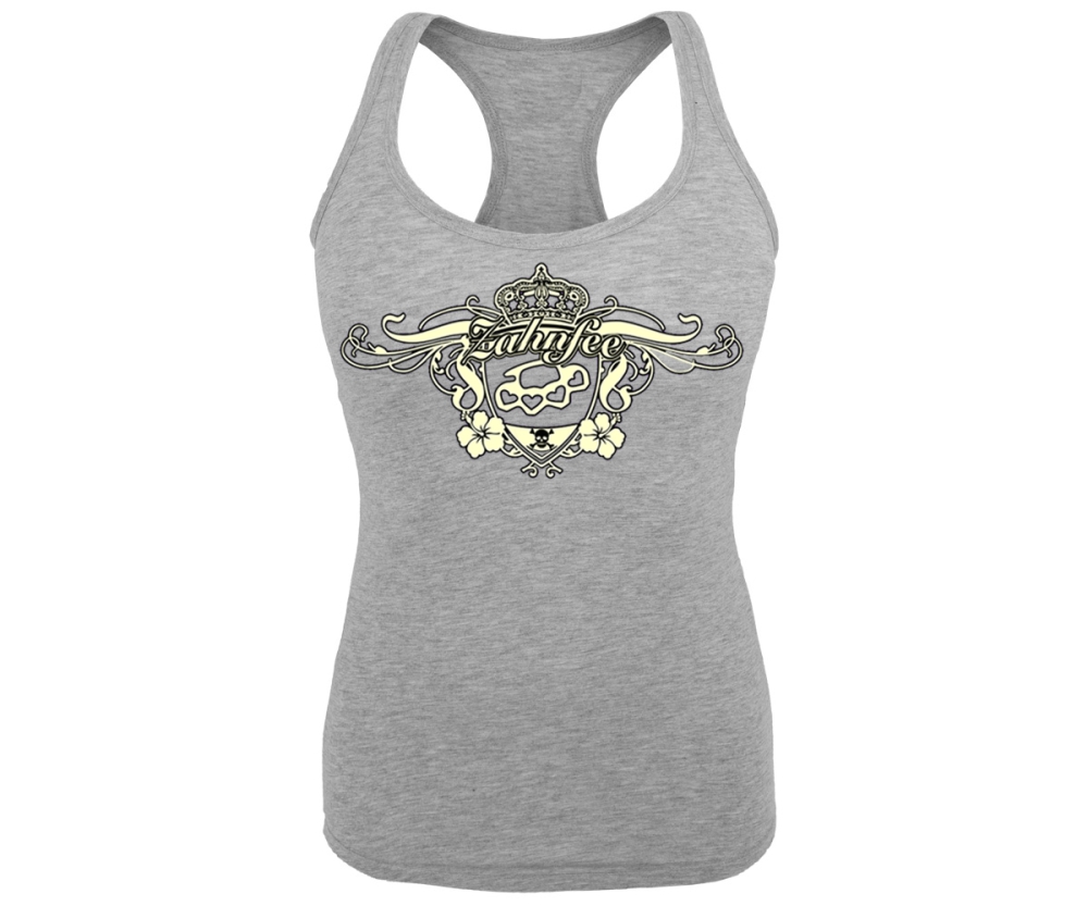 Zahnfee Krone - Frauen Tank Top - grau-meliert