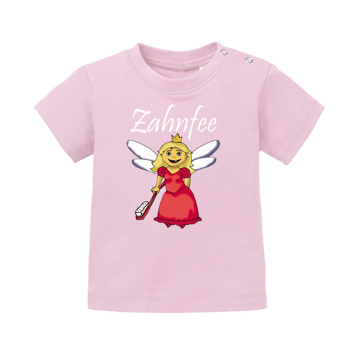 Zahnfee Logo Zahnbürste Baby Shirt rosa