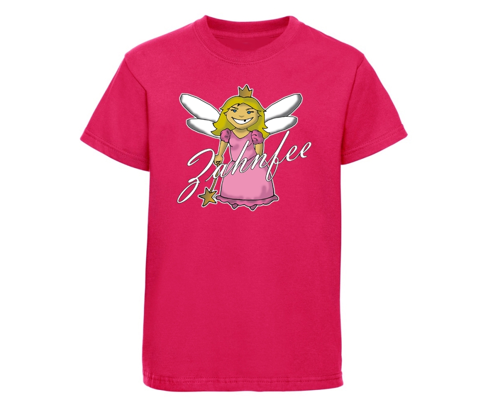 Zahnfee Logo Kinder T-Shirt pink