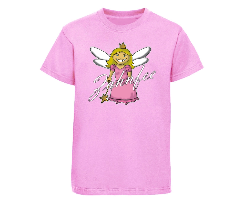 Zahnfee Logo Kinder T-Shirt rosa