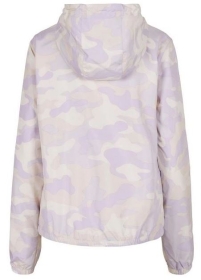 Ladies Camo Pull Over Jacket - lilaccamo