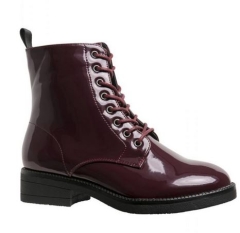 UC Lace Boots - burgundy