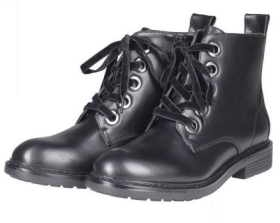 UC Velvet Lace Boots - schwarz