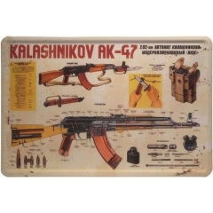 Blechschild - Kalashnikov AK-47