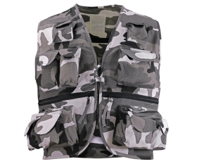 Rip Stop Sommer Outdoor Weste metro camo