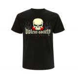 Violent Society - Skull Dressed for Action - Männer T-Shirt