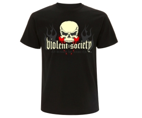 Violent Society - Skull Dressed for Action - Männer T-Shirt