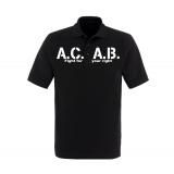 ACAB - Männer Polo Shirt - Fight for your Right - schwarz