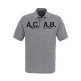 ACAB - Männer Polo Shirt - Fight for your right - grau