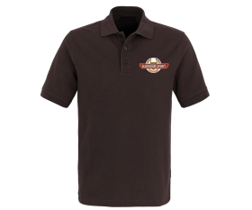 Barroom Sport - Männer Polo Shirt - Drinkstyle Clothing Logo - braun