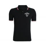Vollkontakt - Männer Polo Shirt - Kampfsport - schwarz-weiss-rot